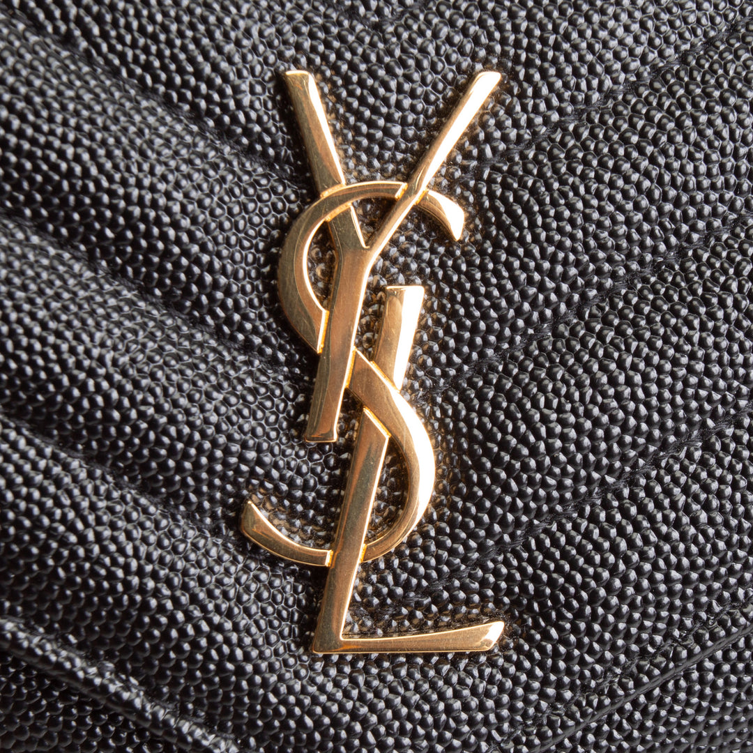 SAINT LAURENT Cassandra Envelope Wallet on Chain