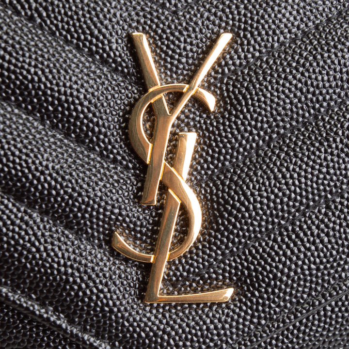 SAINT LAURENT Cassandra Envelope Wallet on Chain