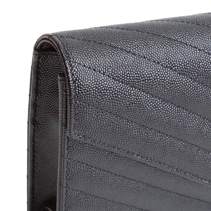 SAINT LAURENT Cassandra Envelope Wallet on Chain