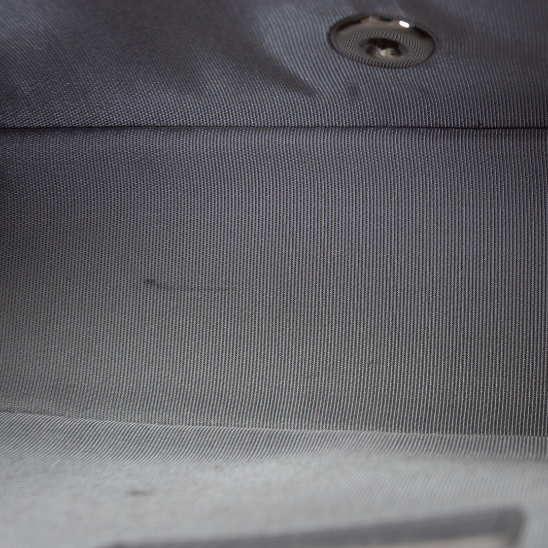 CHANEL Chevron Mademoiselle Flap Bag - Gray OUTLET FINAL SALE