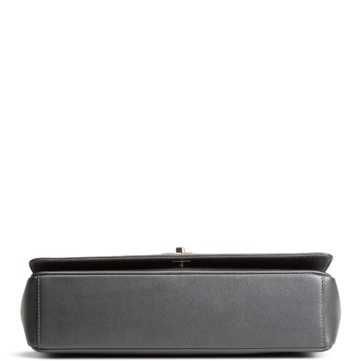 CHANEL Chevron Mademoiselle Flap Bag - Gray OUTLET FINAL SALE