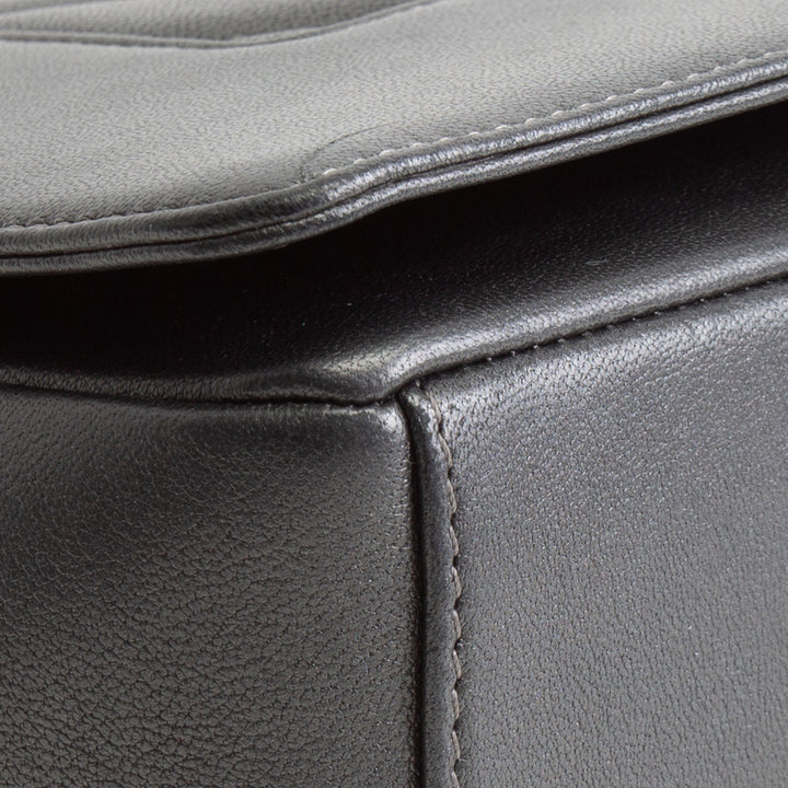 CHANEL Chevron Mademoiselle Flap Bag - Gray OUTLET FINAL SALE