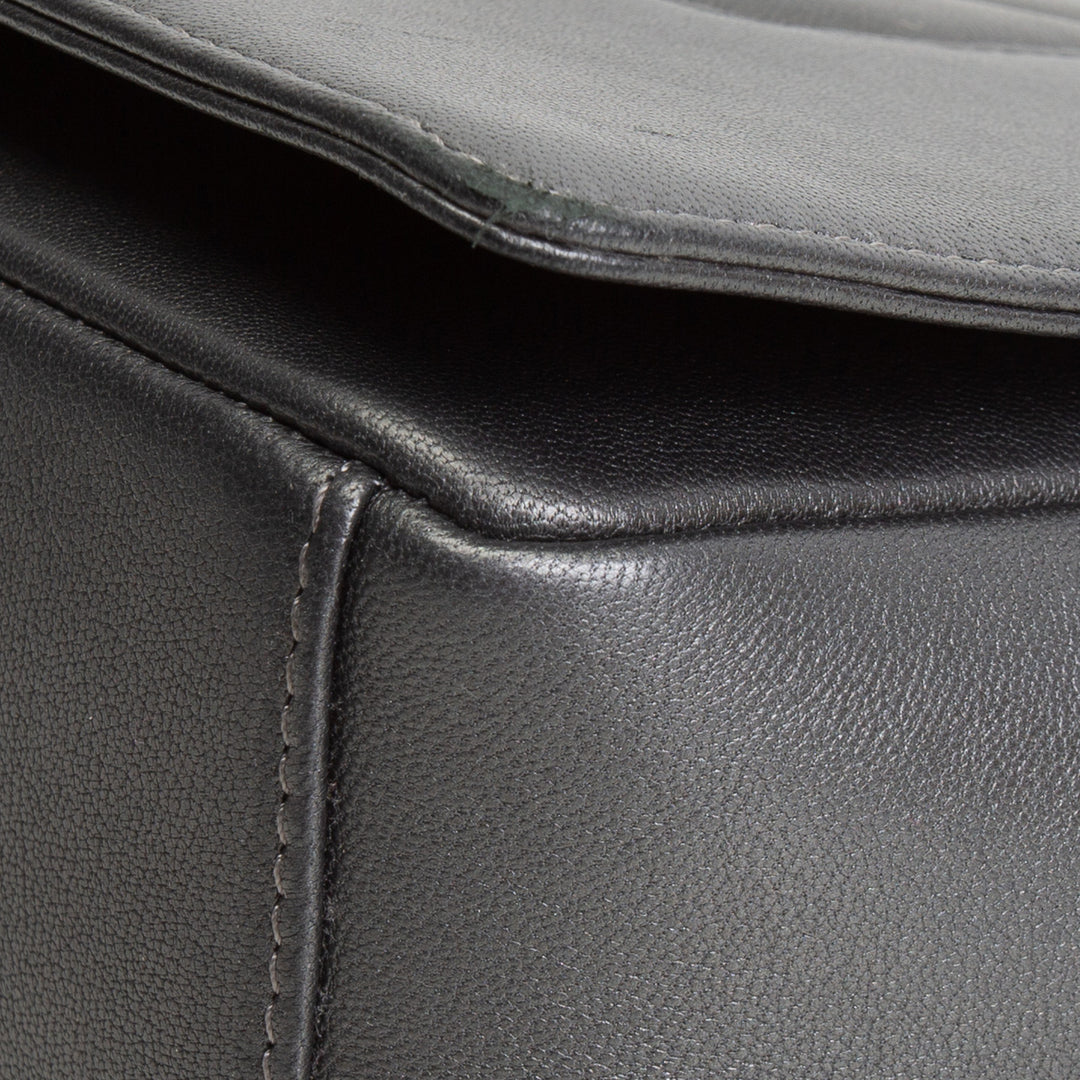 CHANEL Chevron Mademoiselle Flap Bag - Gray OUTLET FINAL SALE