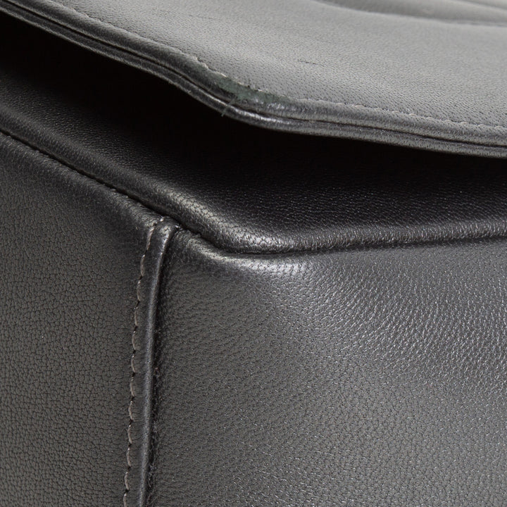 CHANEL Chevron Mademoiselle Flap Bag - Gray OUTLET FINAL SALE