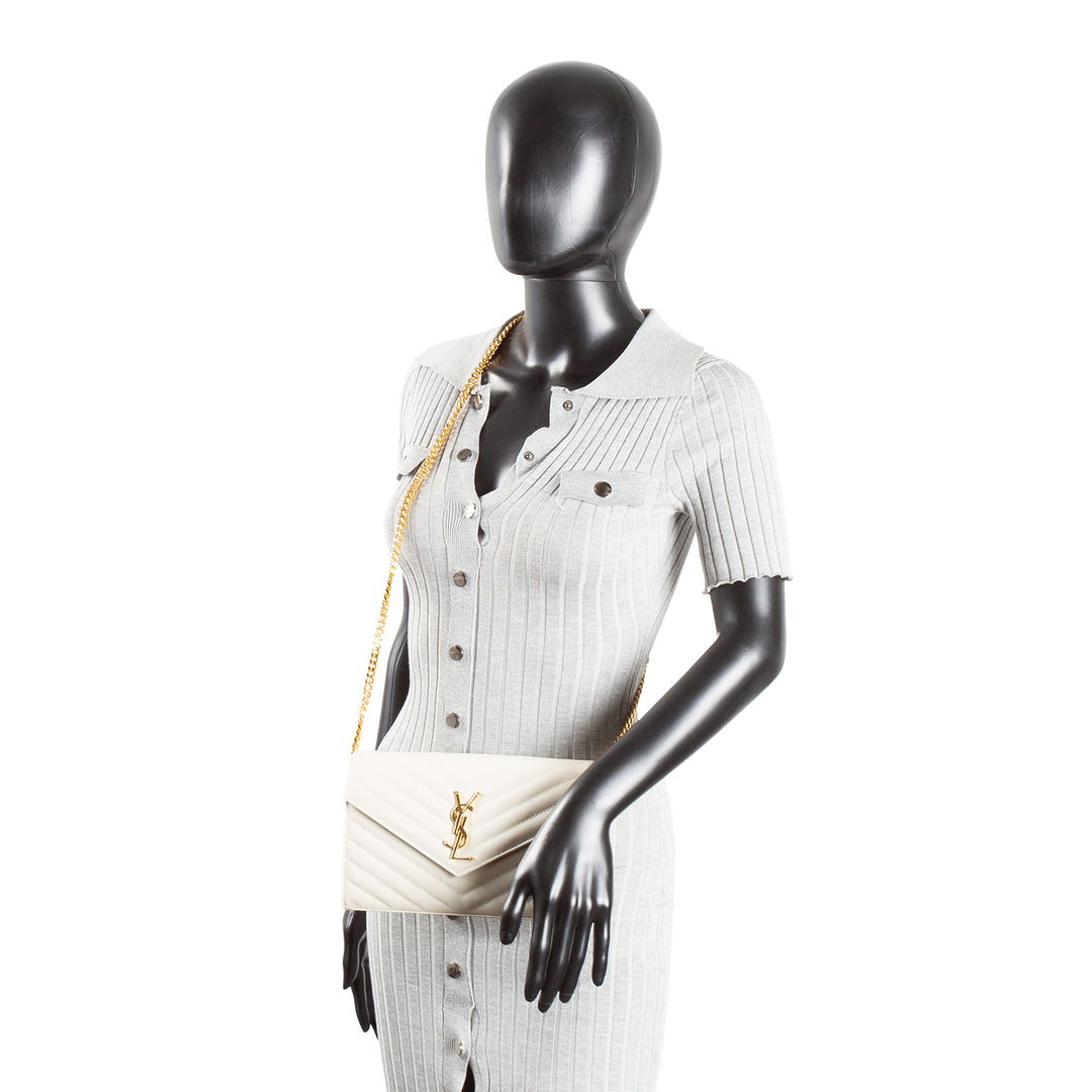 Saint Laurent Cassandre Envelope Wallet on Chain