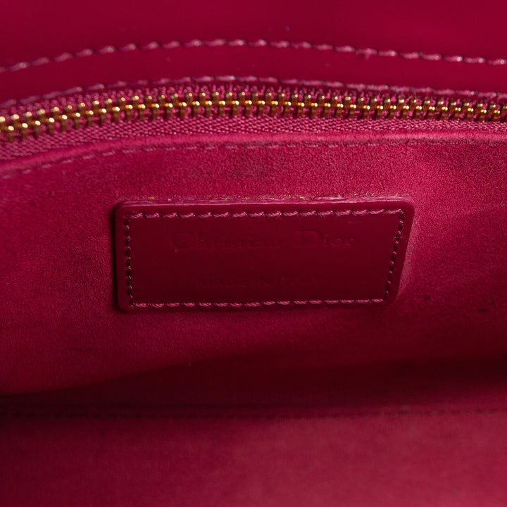 DIOR Lady Dior Patent - Small w/ Strap