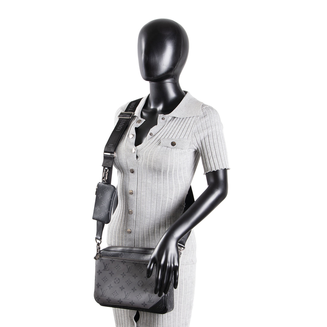 LOUIS VUITTON Trio Messenger Eclipse Monogram