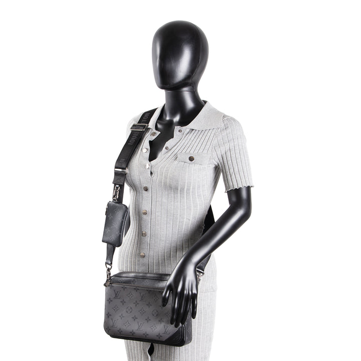 LOUIS VUITTON Trio Messenger Eclipse Monogram