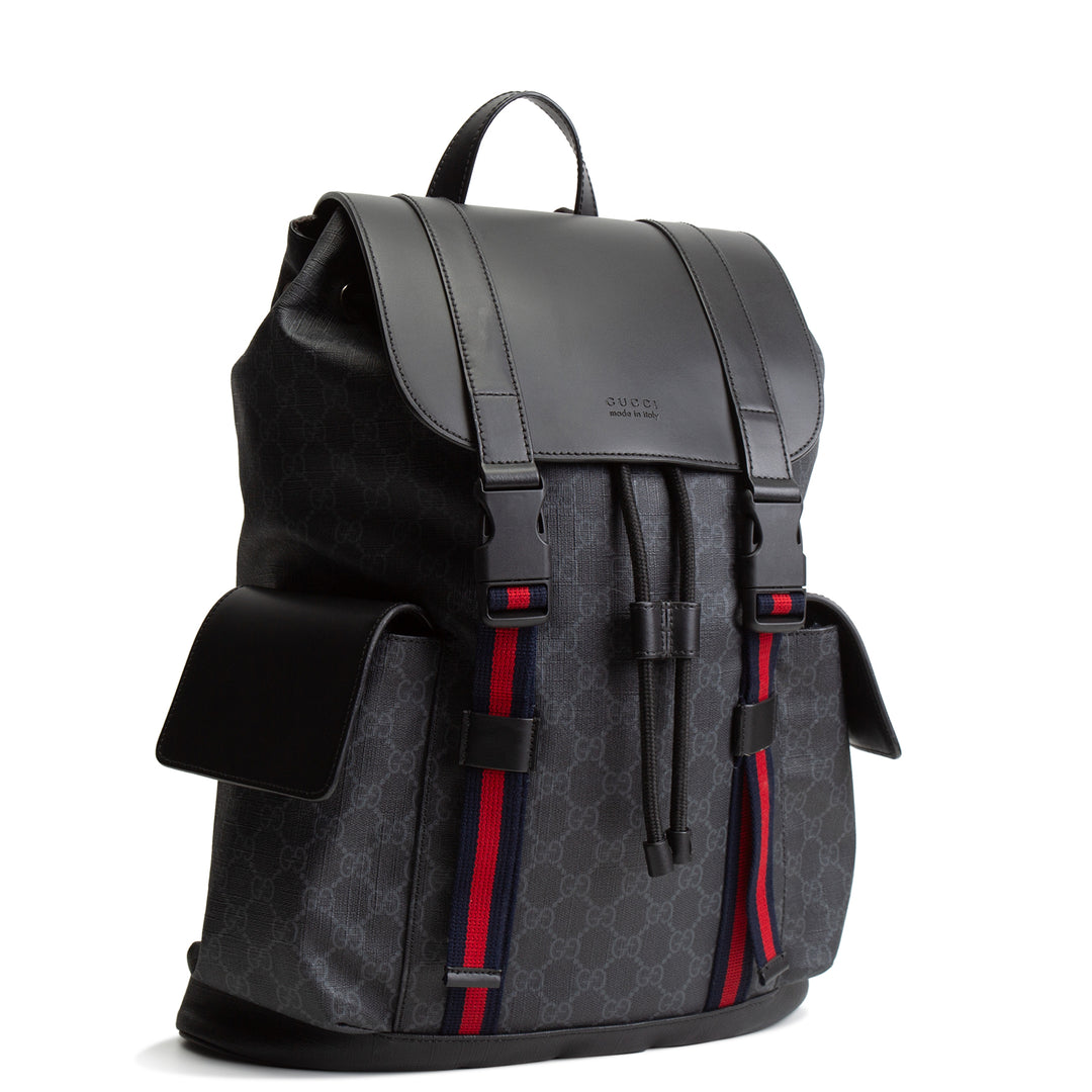 GUCCI GG Supreme Web Soft Backpack