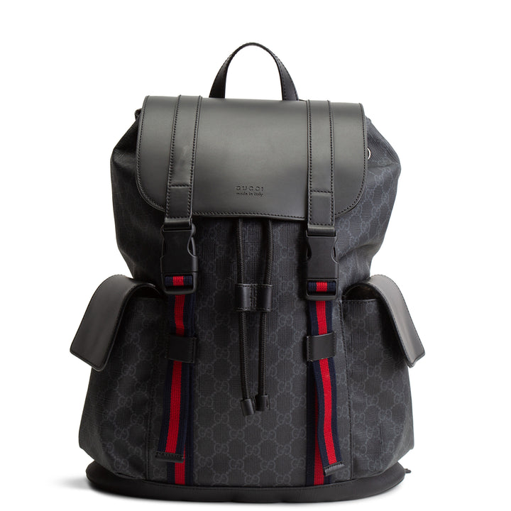 GUCCI GG Supreme Web Soft Backpack
