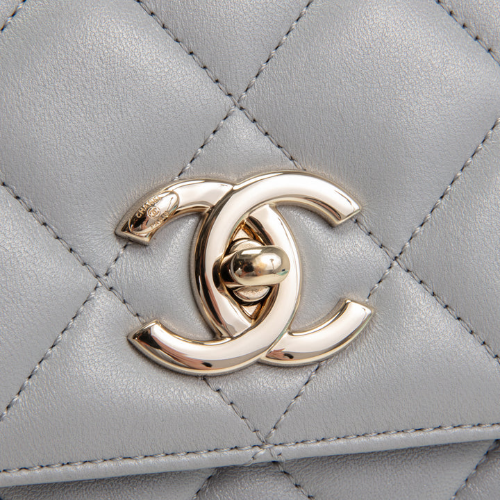 CHANEL Trendy CC Small Flap Bag - Light Grey