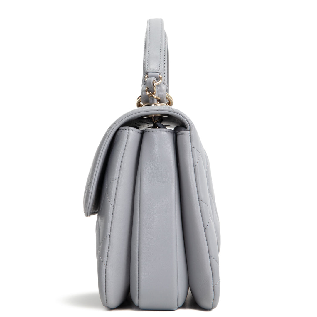 CHANEL Trendy CC Small Flap Bag - Light Grey