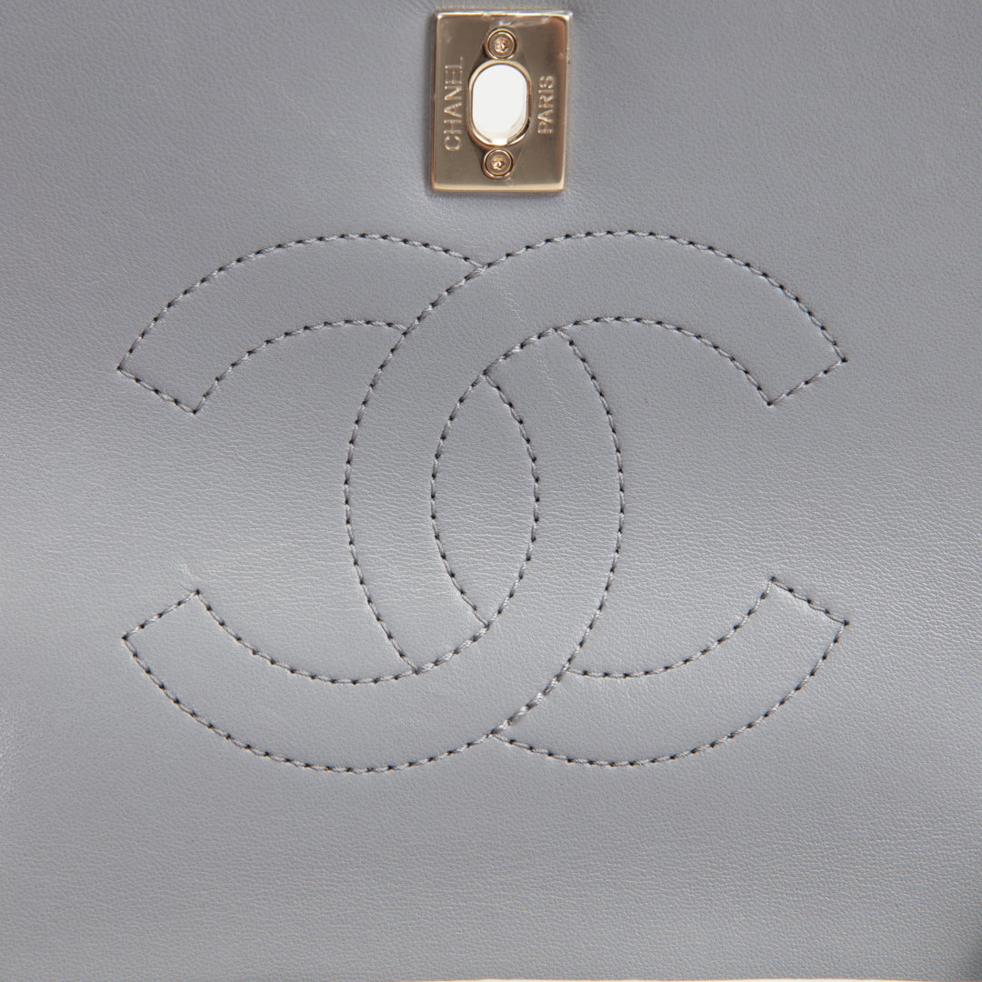 CHANEL Trendy CC Small Flap Bag - Light Grey