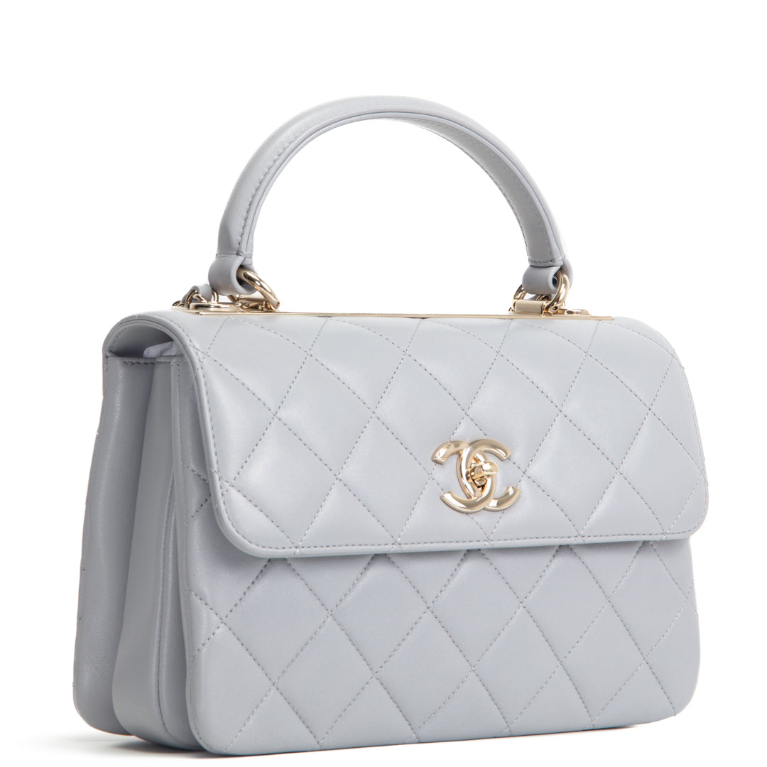 CHANEL Trendy CC Small Flap Bag - Light Grey