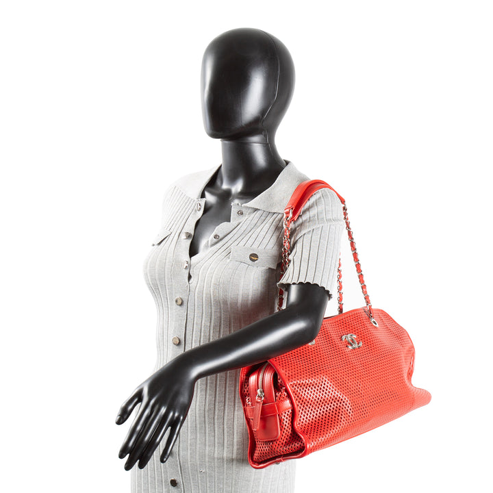 CHANEL Perforated Up In The Air East - West Tote