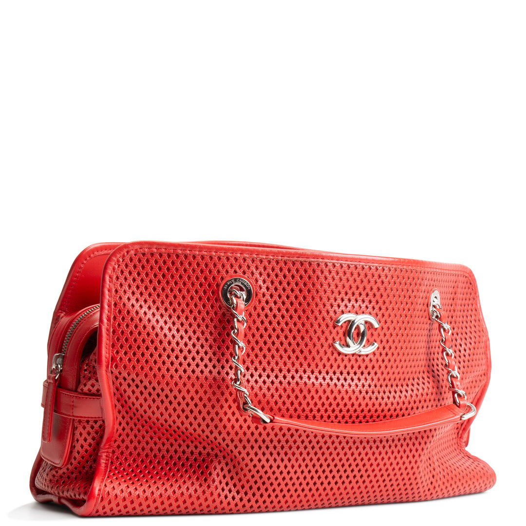 CHANEL Perforated Up In The Air East - West Tote