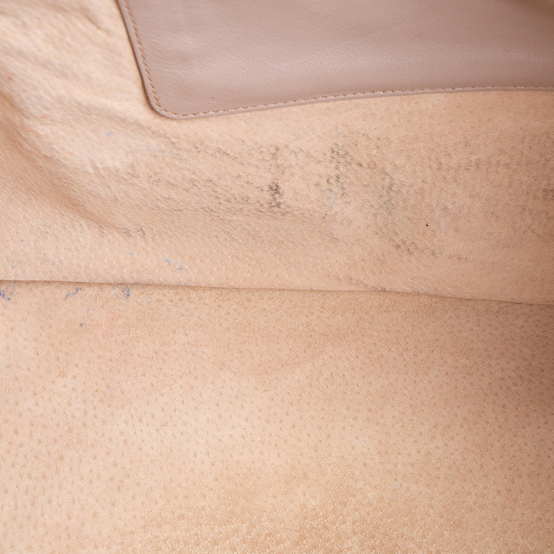 PRADA Soft Calf Convertible Tote - Gray OUTLET FINAL SALE