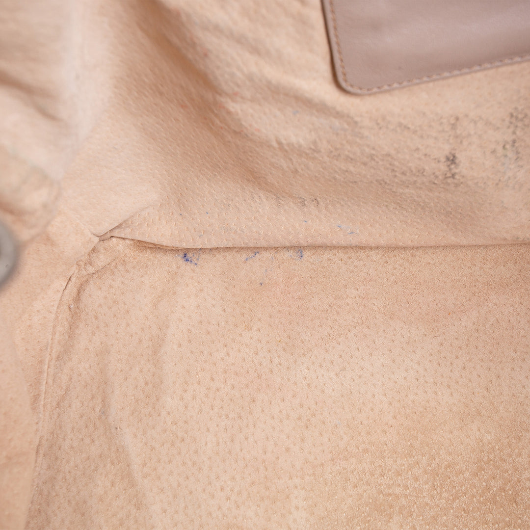 PRADA Soft Calf Convertible Tote - Gray OUTLET FINAL SALE