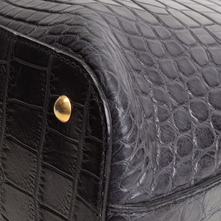 SAINT LAURENT Alligator Muse Satchel - Large