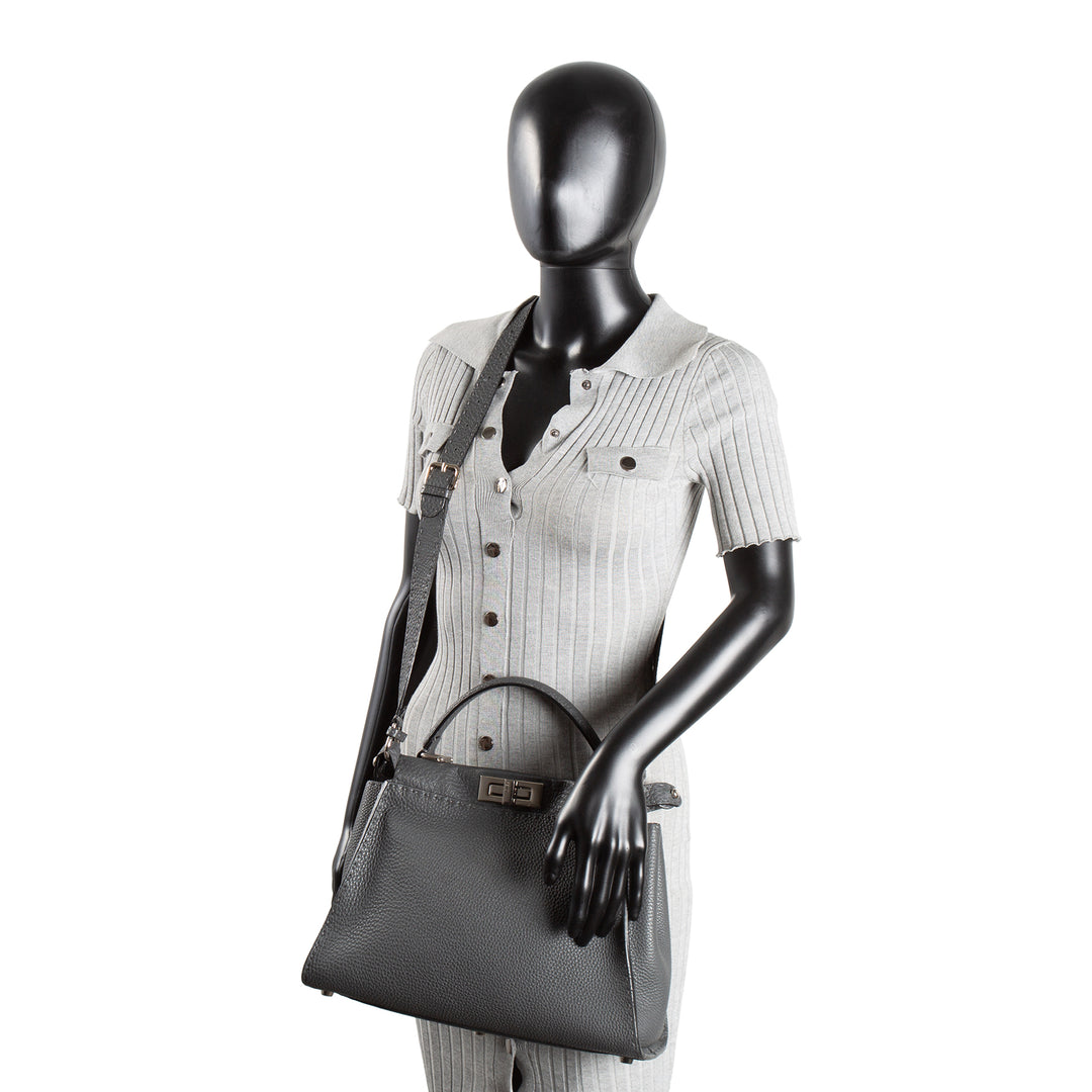 FENDI Medium Selleria Peekaboo - Gray