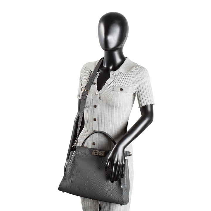 FENDI Medium Selleria Peekaboo - Gray