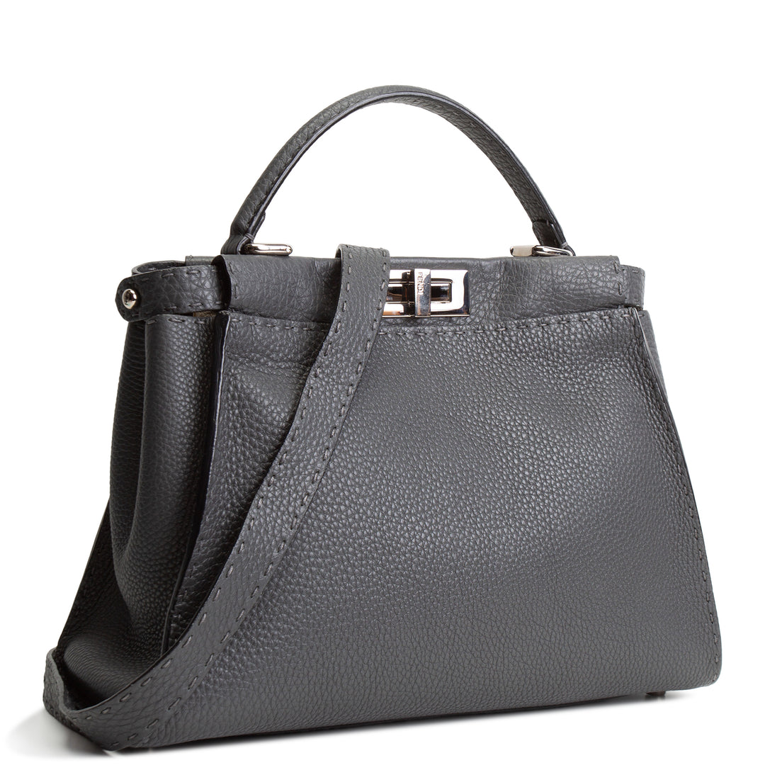 FENDI Medium Selleria Peekaboo - Gray