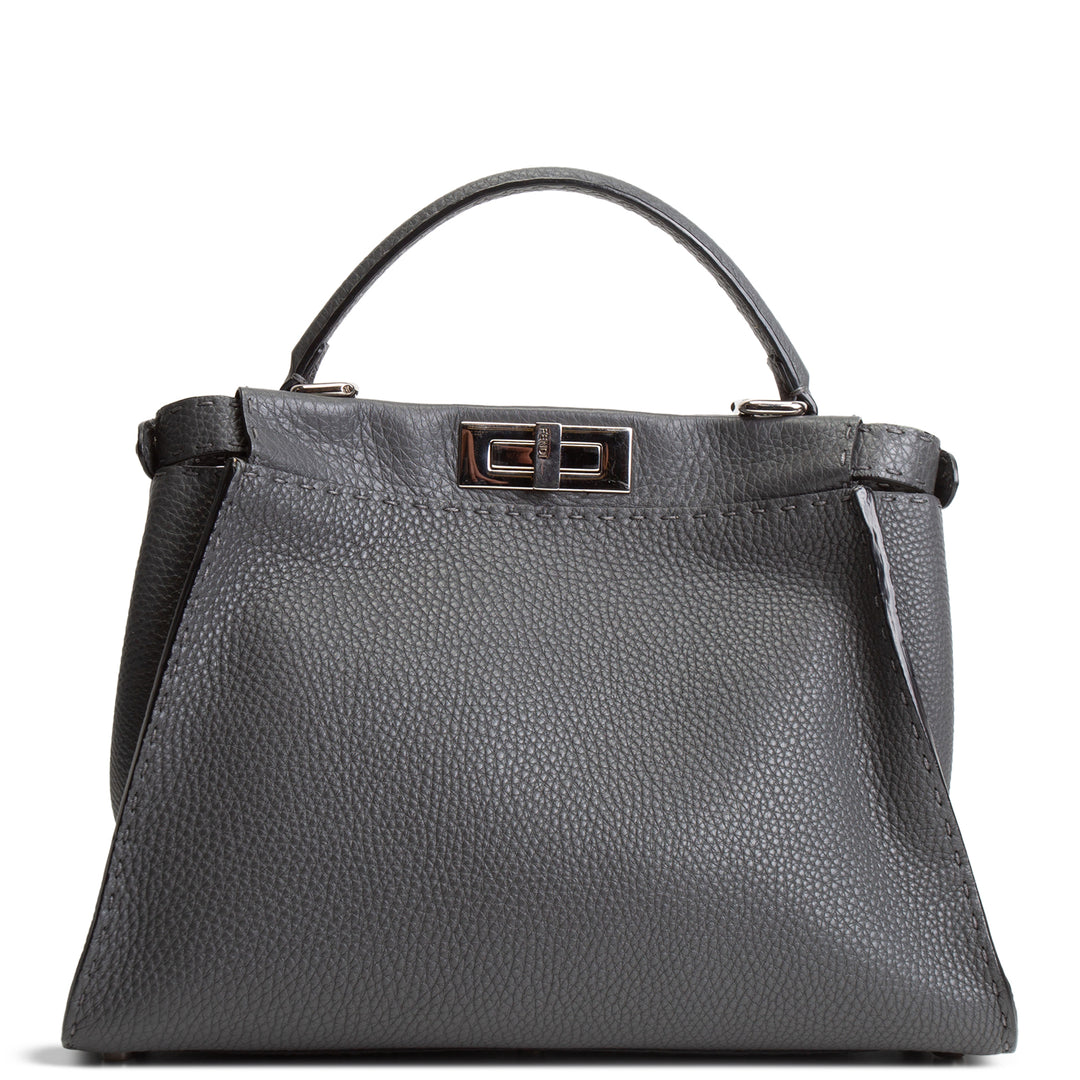 FENDI Medium Selleria Peekaboo - Gray