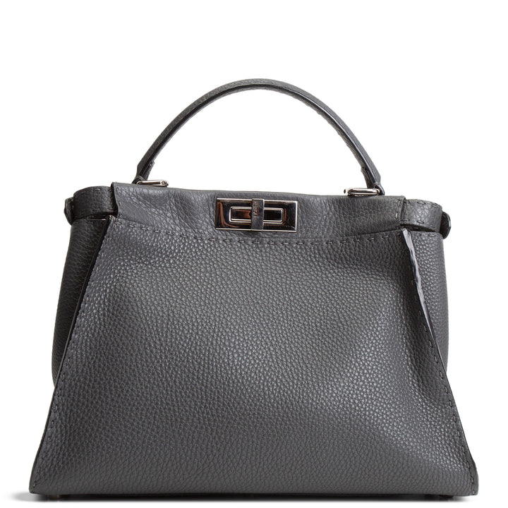 FENDI Medium Selleria Peekaboo - Gray