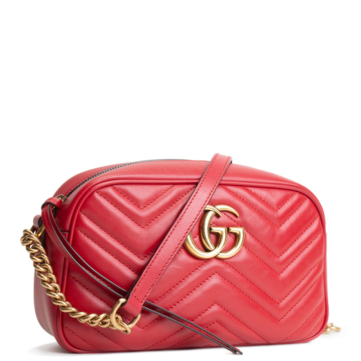 GUCCI GG Marmont Camera Bag - Red
