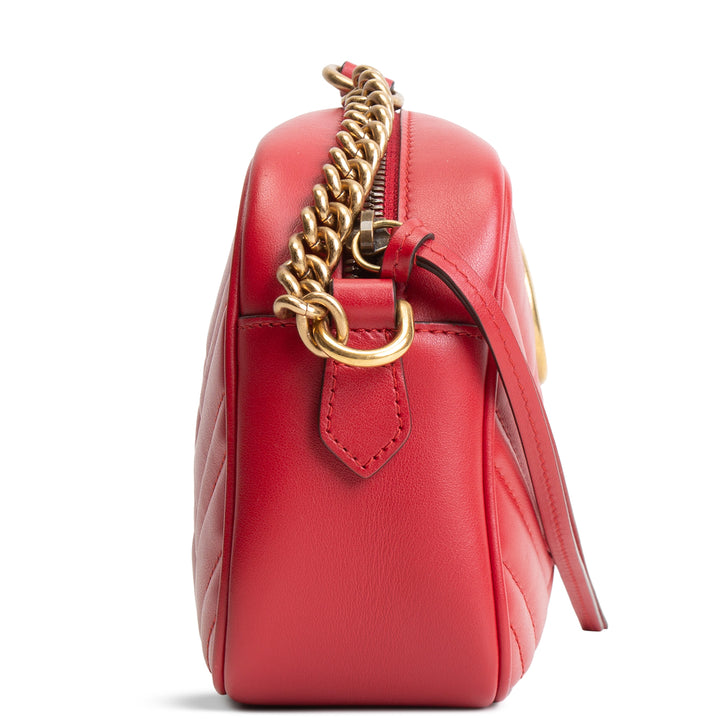GUCCI GG Marmont Camera Bag - Red