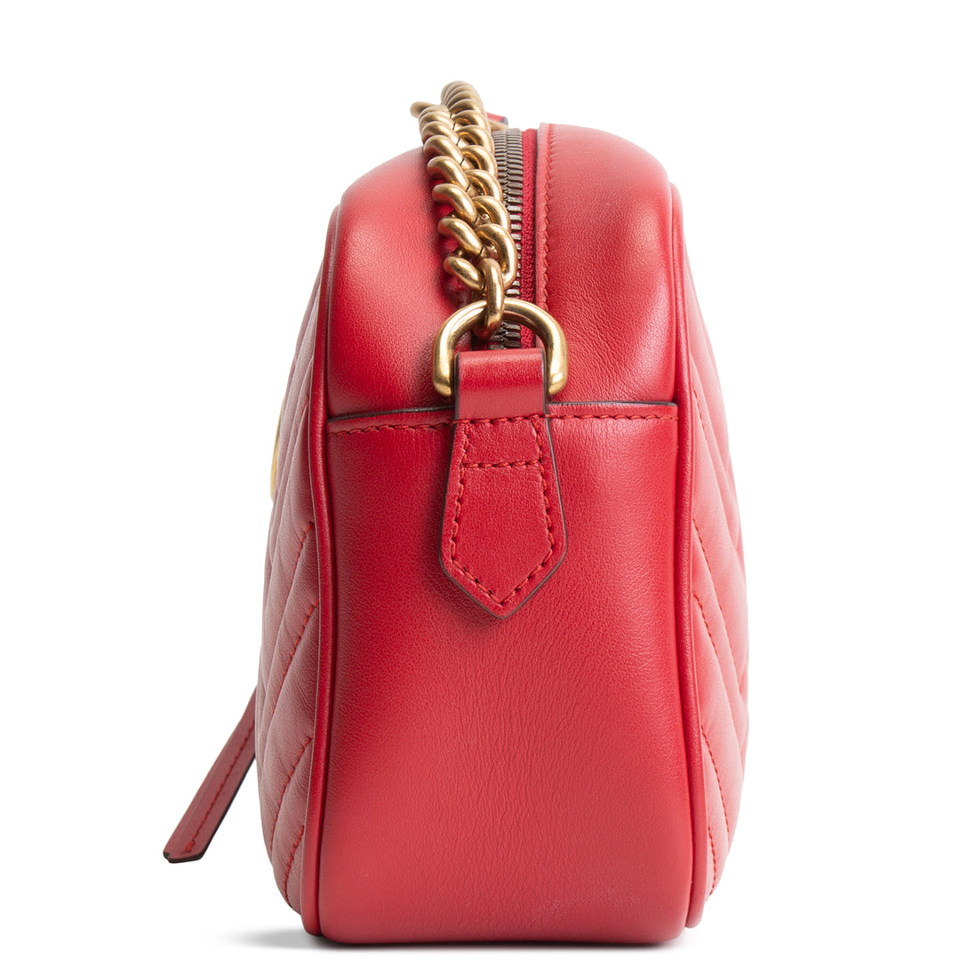 GUCCI GG Marmont Camera Bag - Red