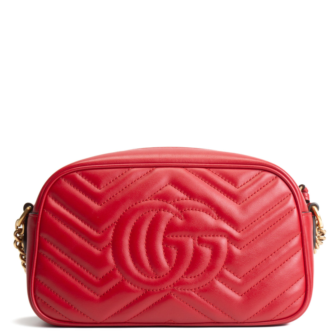 GUCCI GG Marmont Camera Bag - Red