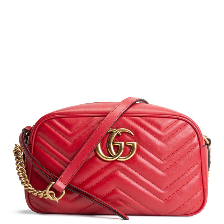 GUCCI GG Marmont Camera Bag - Red