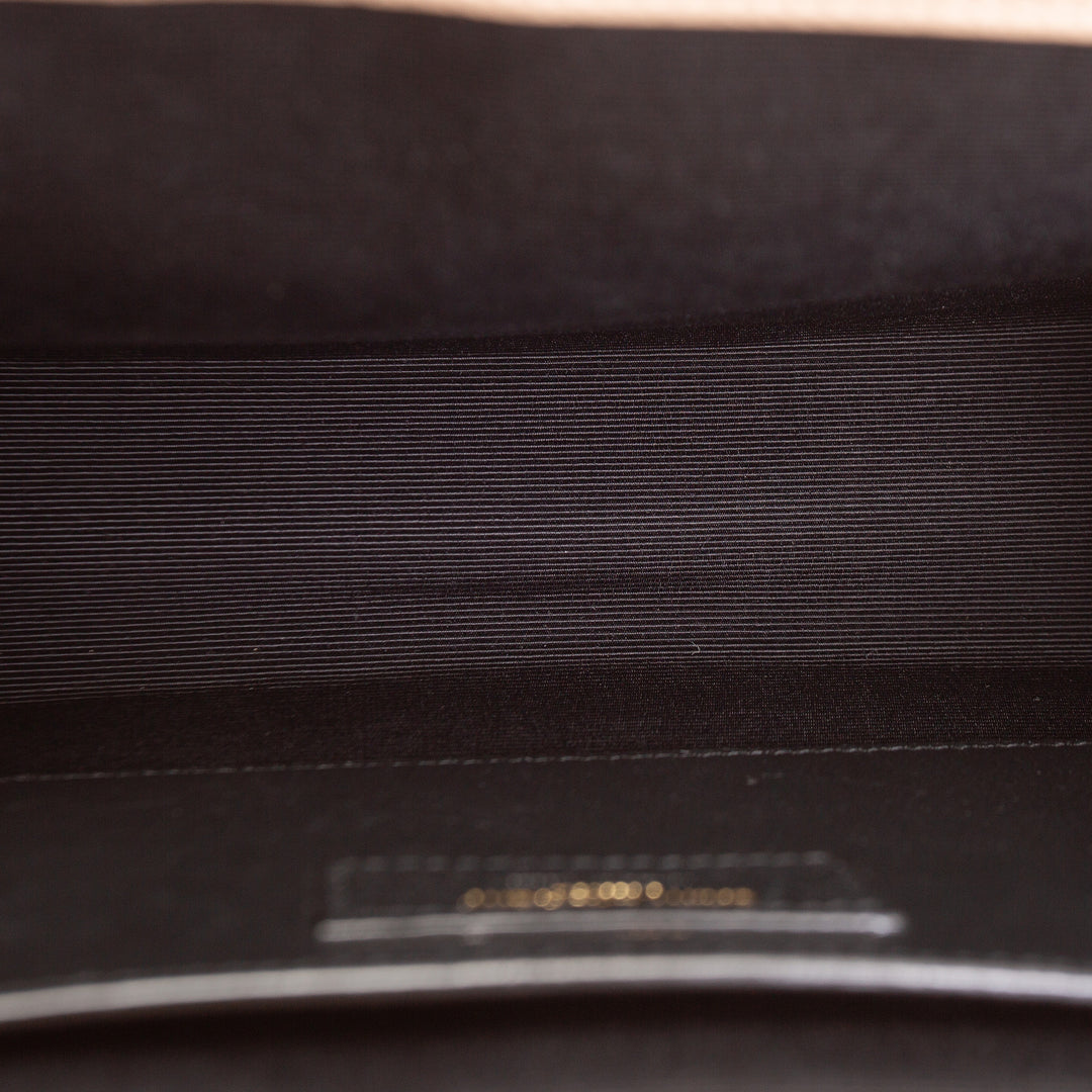 SAINT LAURENT Small Triquilt Envelope Flap Bag - Beige