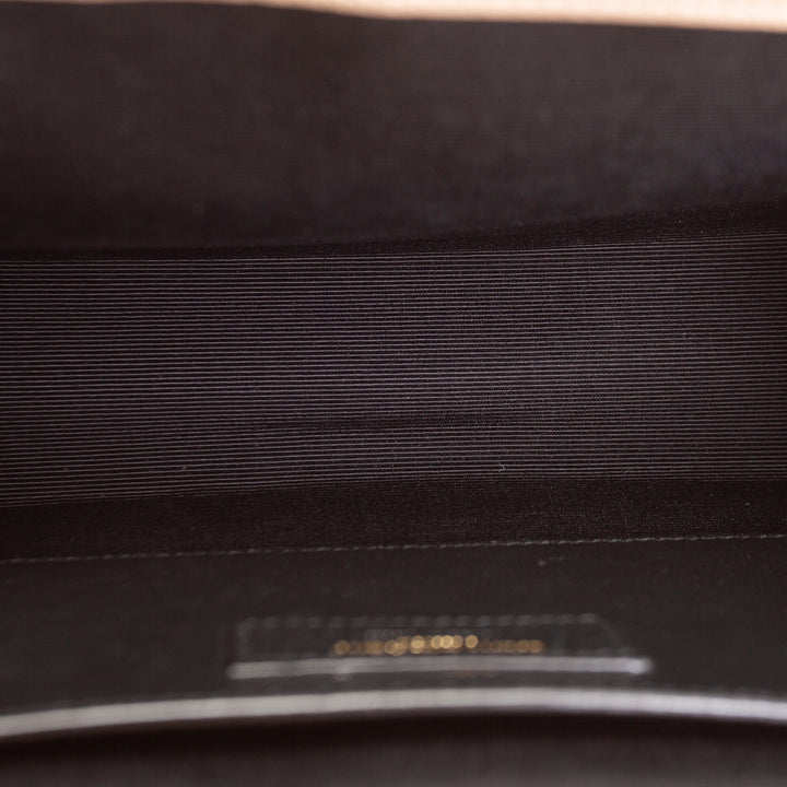 SAINT LAURENT Small Triquilt Envelope Flap Bag - Beige