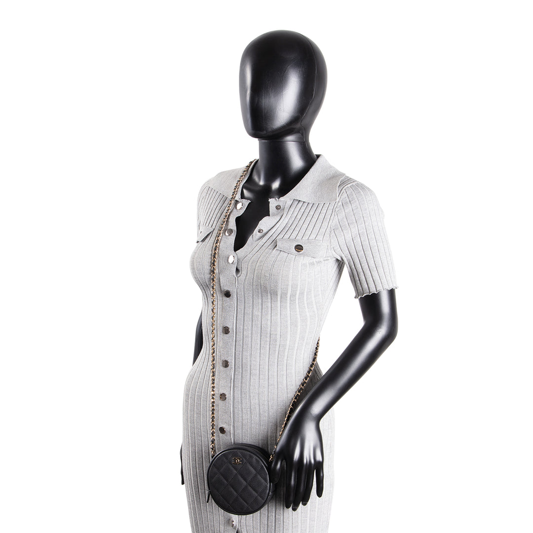 CHANEL Quilted Round Crossbody