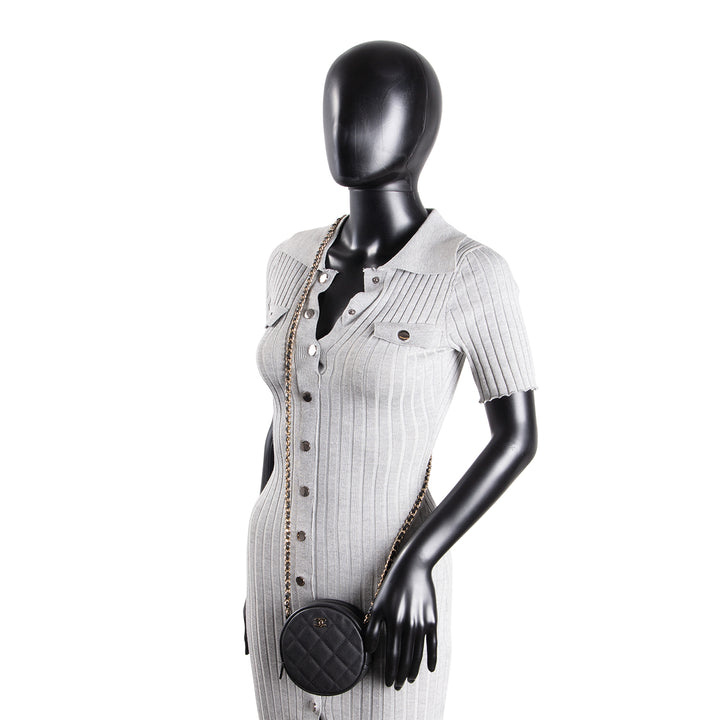 CHANEL Quilted Round Crossbody