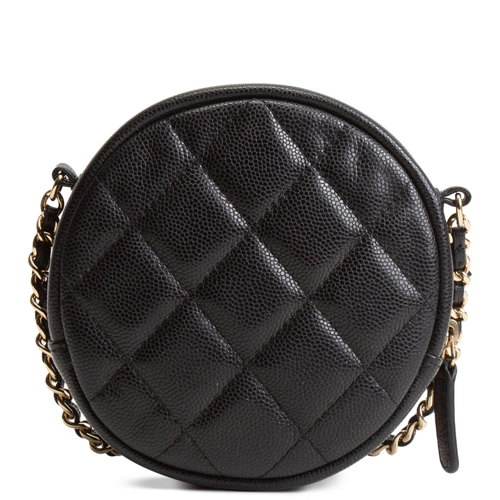 CHANEL Quilted Round Crossbody