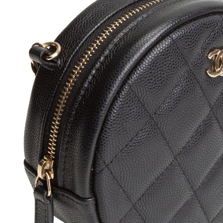 CHANEL Quilted Round Crossbody