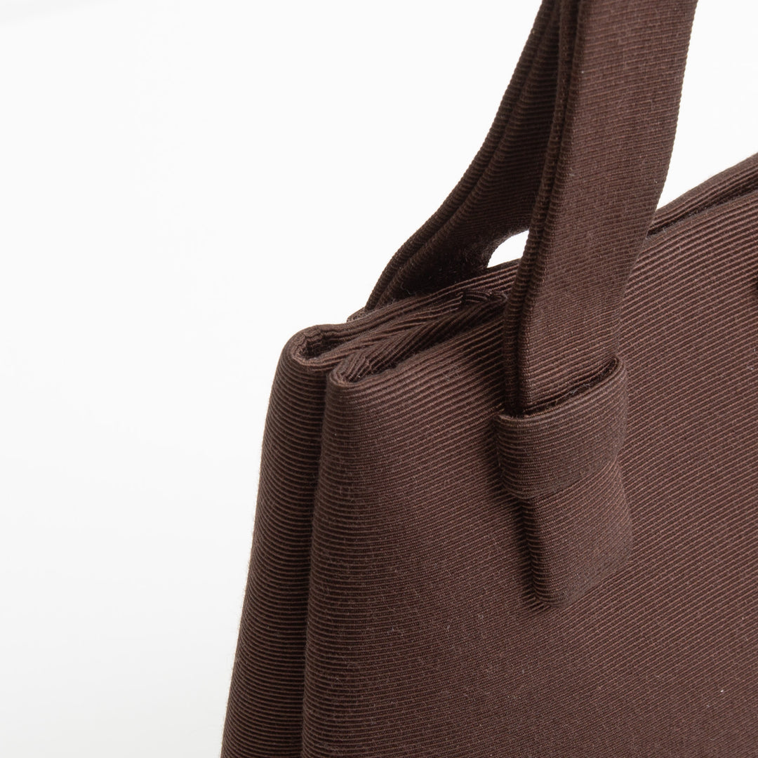 CHANEL Vintage Satin Rhinestone Top Handle Bag