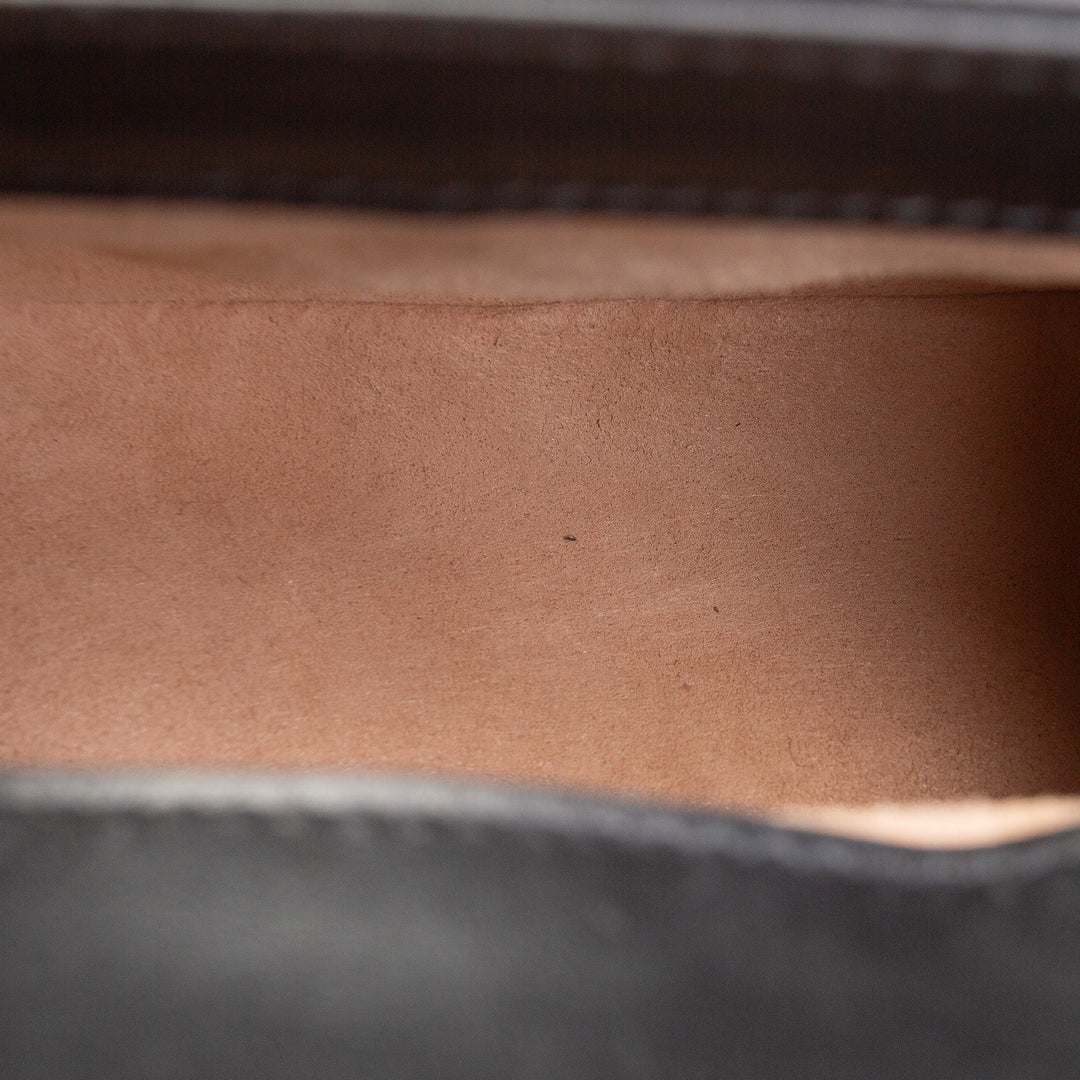 GUCCI Mini Top Handle GG Marmont Shoulder Bag - Black