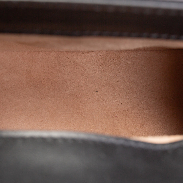 GUCCI Mini Top Handle GG Marmont Shoulder Bag - Black