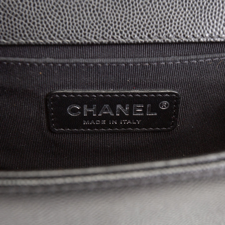 CHANEL Small Caviar Boy Bag - Black