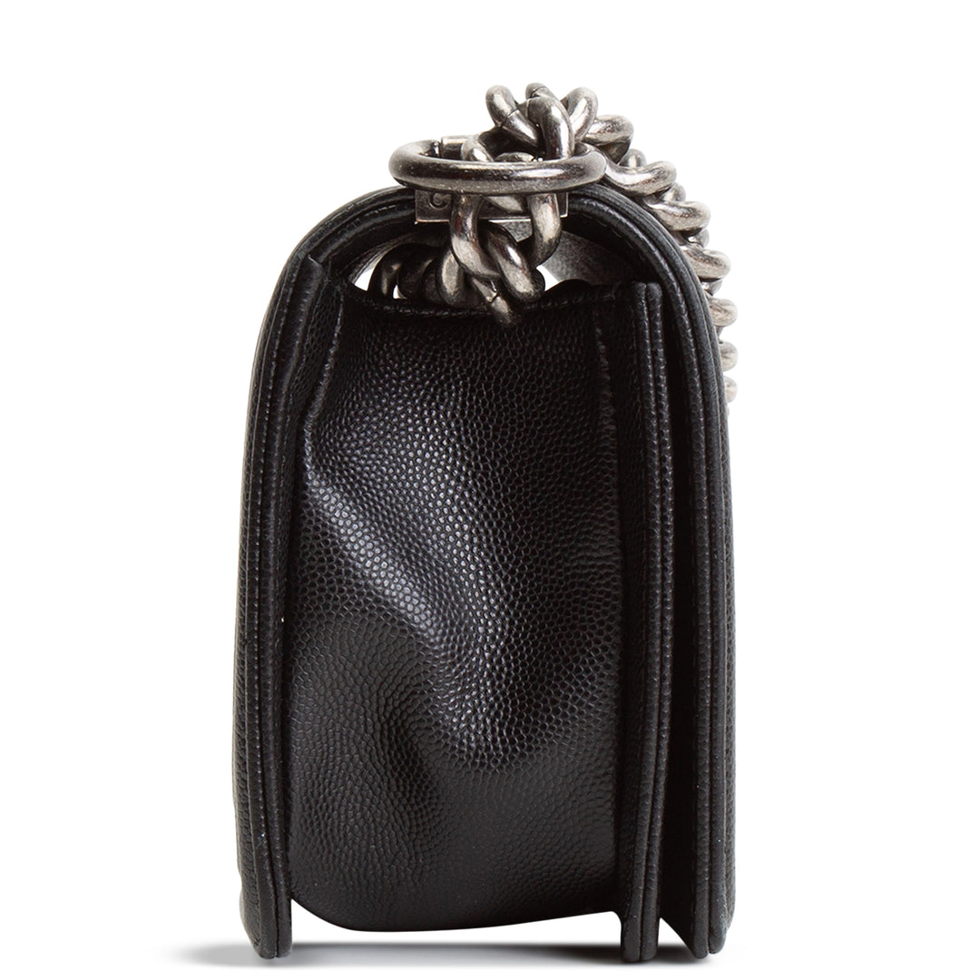CHANEL Small Caviar Boy Bag - Black