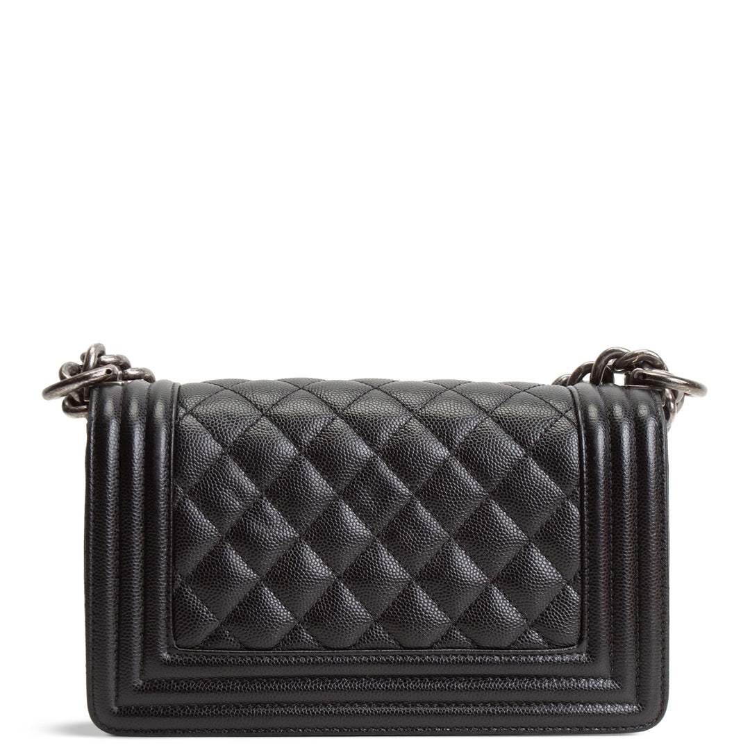 CHANEL Small Caviar Boy Bag - Black