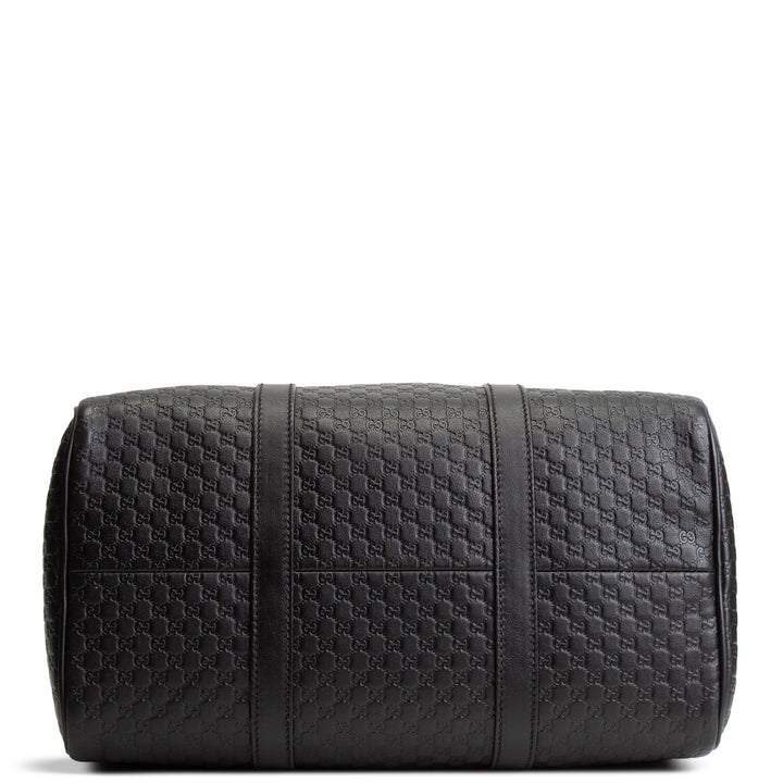 GUCCI Microguccissima Boston Bag - Black