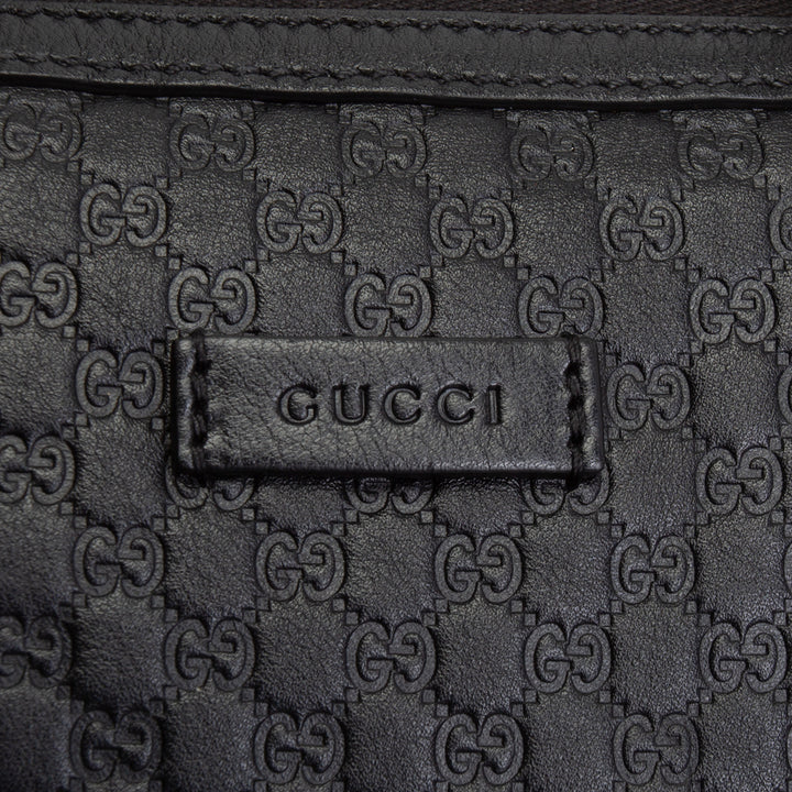 GUCCI Microguccissima Boston Bag - Black
