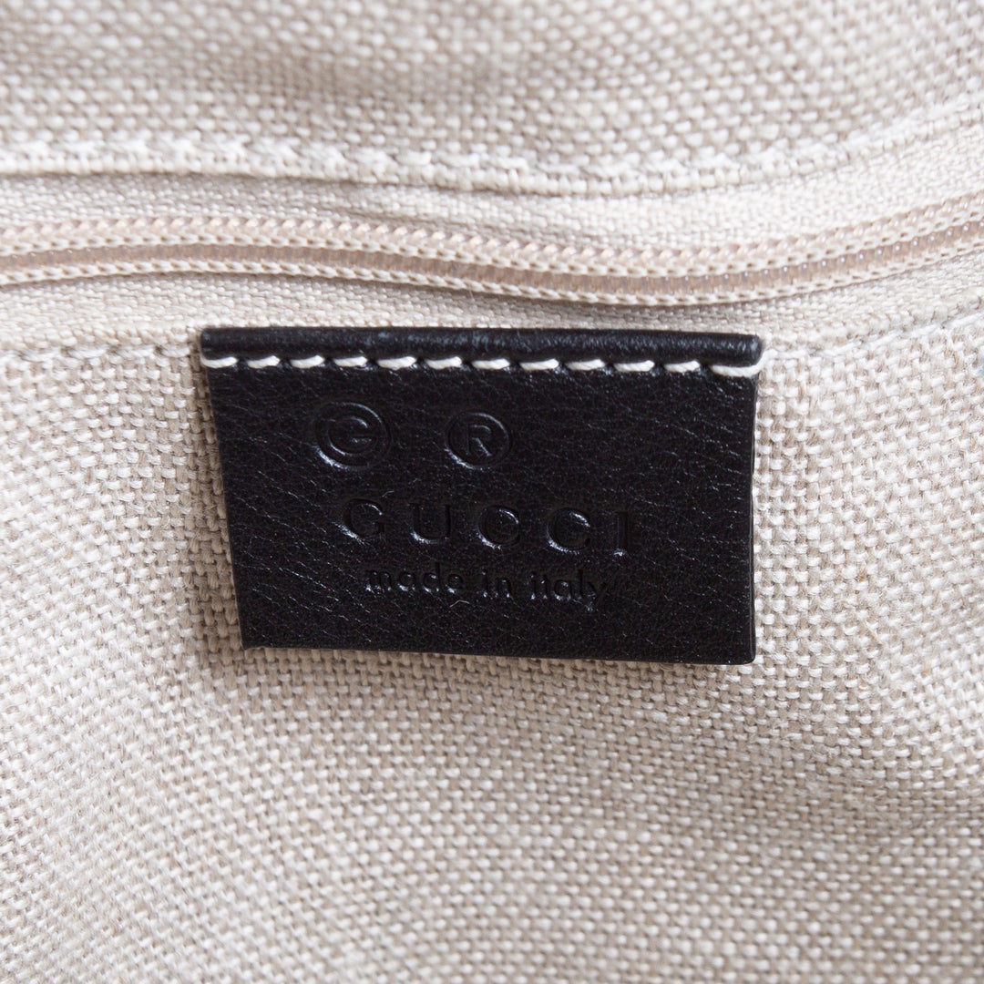 GUCCI Microguccissima Boston Bag - Black