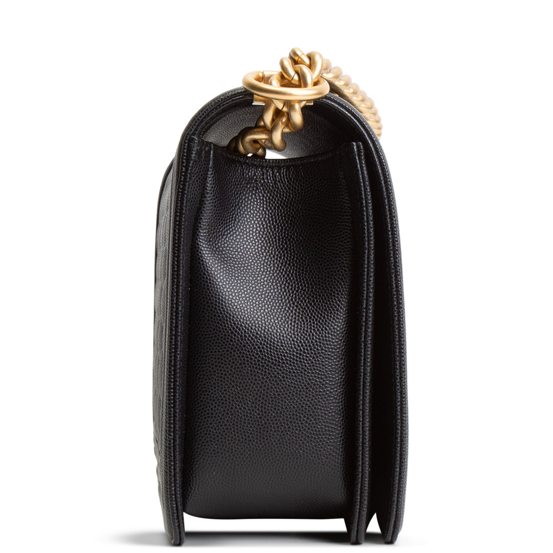 CHANEL Caviar Medium Boy Bag - Black