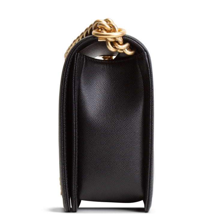 CHANEL Caviar Medium Boy Bag - Black